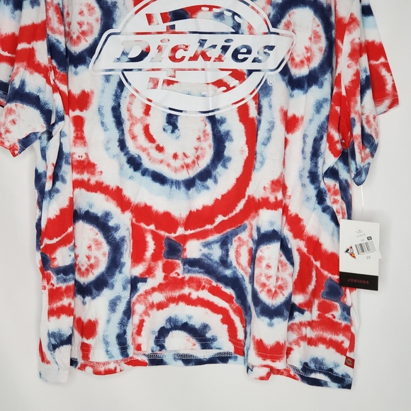 Dickies Junior Girls Tie Dye Logo T-shirt - Picture 3 of 9